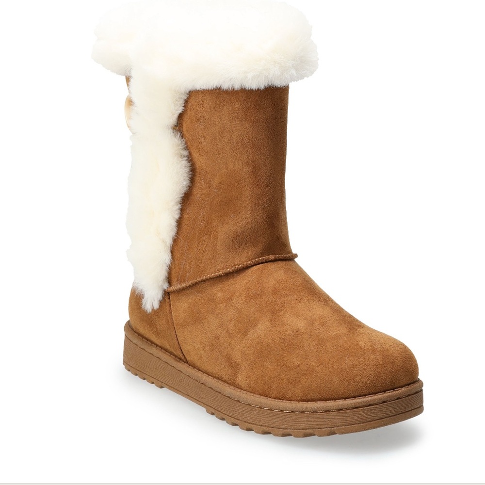 SO® Abigail Women's Faux-Fur Winter Boots